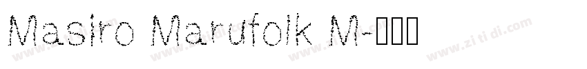 Masiro Marufolk M字体转换